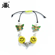RIR Романтический смайлик жемчужный браслет Красивая природа бабочка китайская культура кубики для Маджонга Череп хип-хоп стиль ювелирные изделия