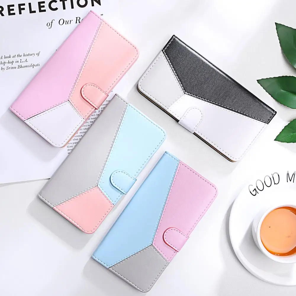 

Splicing Flip Leather Wallet Case Xiaomi Redmi 7A Case Redmi 7 4X 6A Note 4 5 6 7 8 Pro 4X Mi A3 A1 A2 Lite 6X Phone Case Cover