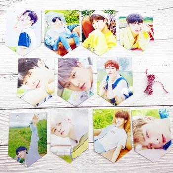 

11PCS With Rope Kpop Produce 101x1 Quantum Leap Flash Premier Show-con Wall Banner Photo Card KIM YOHAN LEE HANGYUL