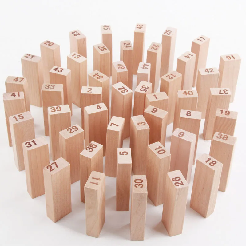 Креативный деревянный Цифровой Jenga Строительный Блок игрушка для игры в мозги модные детские развлекательные развивающие игрушки
