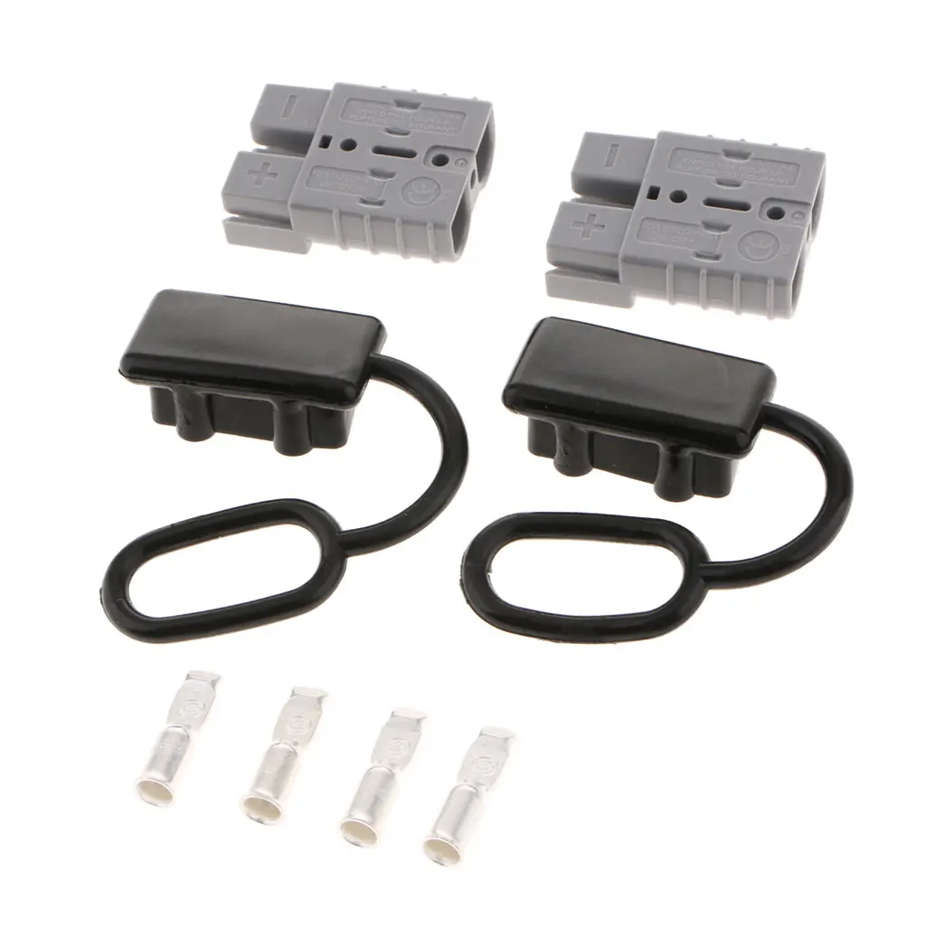 Grey 50A Battery Quick Connect Winch Connector Kit Forklift Trucks Winch