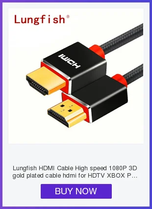 Lungfish длинный HDMI кабель 5 м 7,5 м 10 м 15 м 20 м кабель HDMI 1080 P 3D для сплиттера переключатель PS4 светодиодный ТВ коробка xbox проектор компьютер