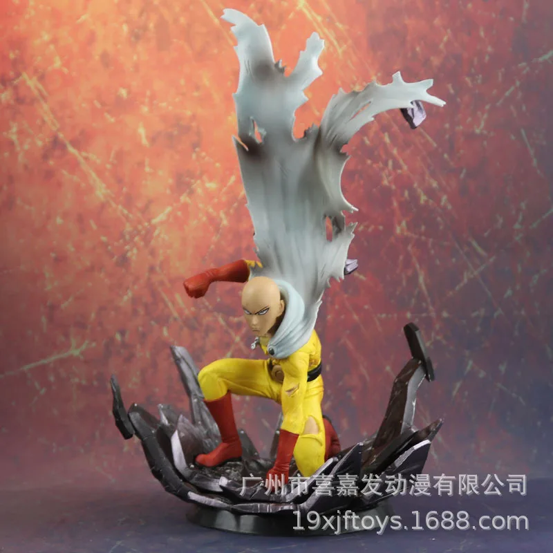

Hi Jiafa Anime Tsume T Club Superman Punch Saitama Teacher Battle Scene Garage Kit Model Ornaments
