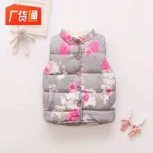 Лидер продаж; детская одежда; коллекция года; сезон осень-зима; стиль; детский жилет с начесом; жилет в западном стиле с принтом для девочек