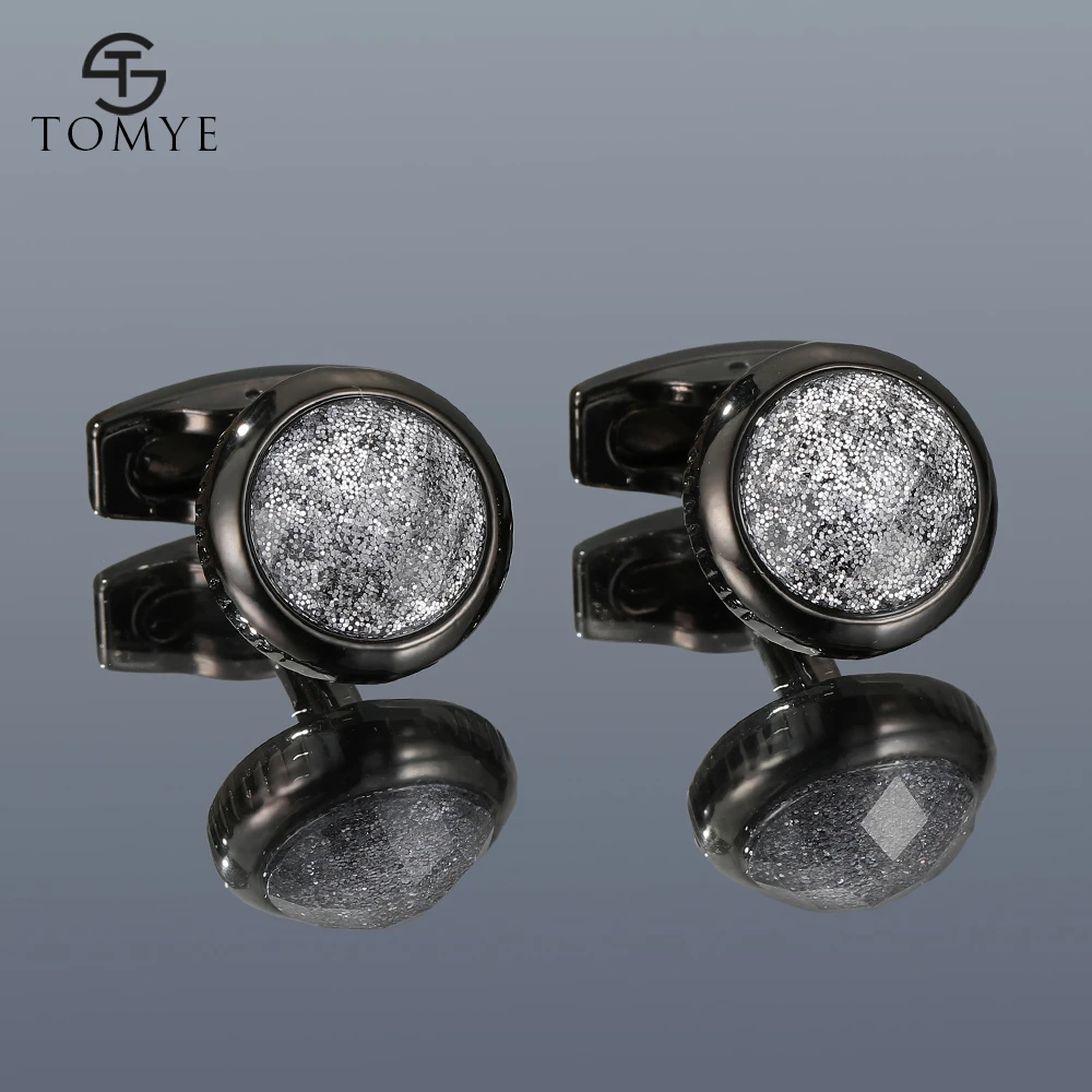 

Men's Cufflinks TOMYE XK20S039 High Quality Starry Sky Round Metal Formal Dress Shirt Cuff Links for Wedding Gifts