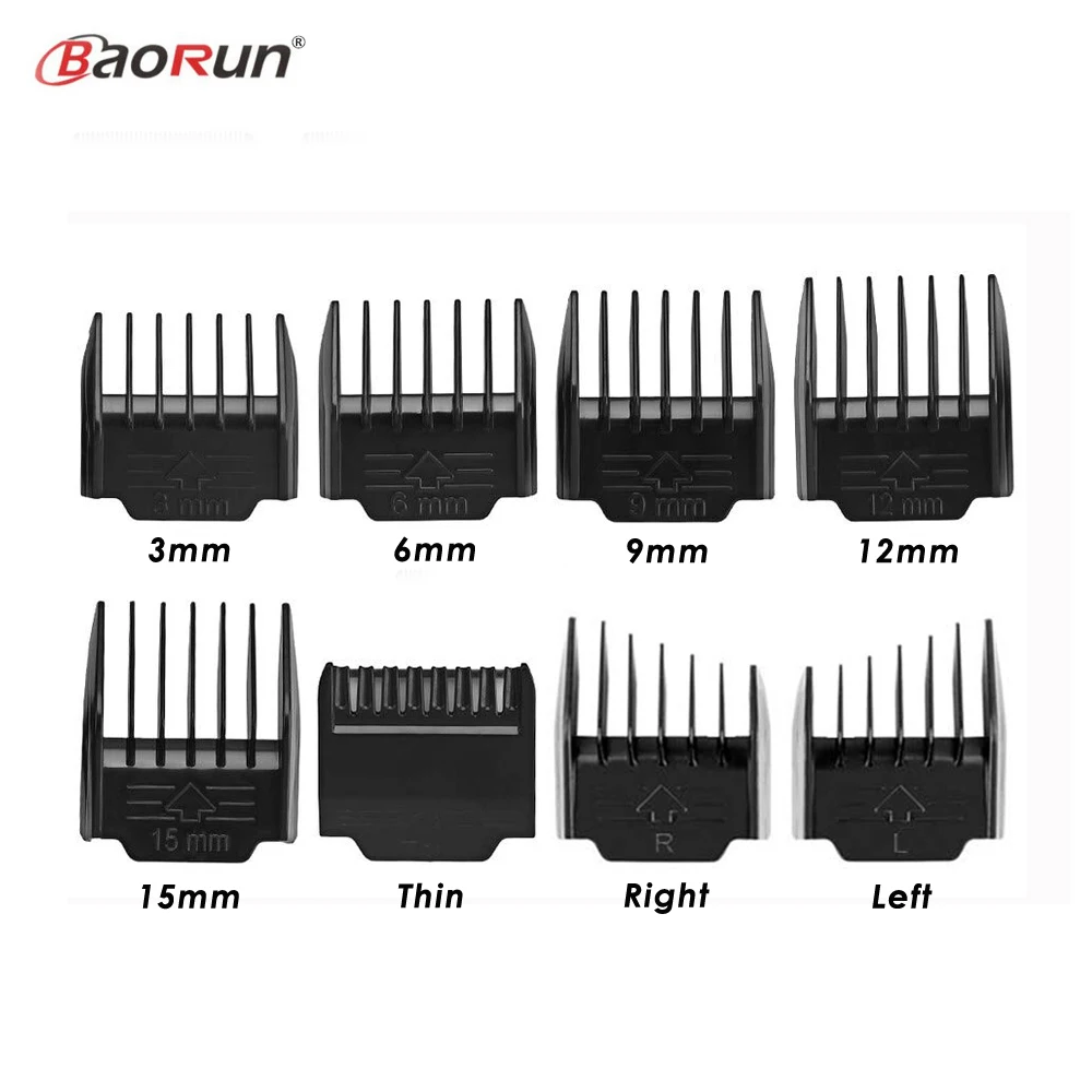 Pet Clipper Limit Comb Guard Thin 3/6/9/12/15mm Nozzles Set for BaoRun P2 P3 P6 P7 P9 S1 Dog Hair Trimmer Comb Guide Attachment pet clipper dog hair trimmer pet hair trimmer dog clipper