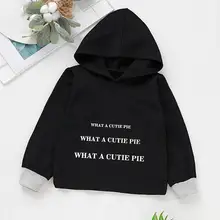 Толстовки с капюшоном на весну-осень с буквенным принтом; удобная мягкая повседневная одежда с длинными рукавами и круглым вырезом для маленьких мальчиков