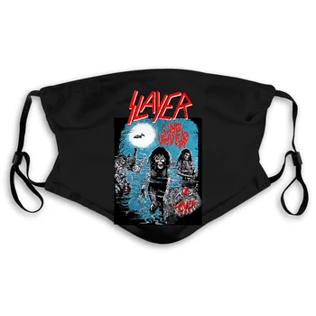 

Slayer Live Undead black trash heavy metal all s New Print Letters Men Men's Women's Mouth Mask Filter