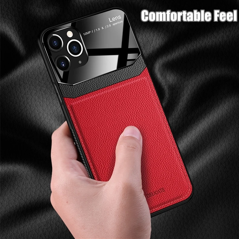 Leather Case For iPhone 12 11 Pro Xs Max XR X 8 7 6S 6 Plus SE 2020 Silicone Cover Shell Case For Apple iPhone 12 Pro Max mini