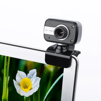 

USB 2.0 HD Webcam Desktop Laptop PC Video Calling Camera Adjustable with Microphone I88