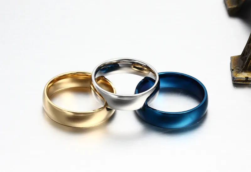 Meaeguet 6 мм простые классические обручальные кольца серебряного цвета из нержавеющей стали обручальные кольца для мужчин и женщин ювелирные изделия обручальные кольца