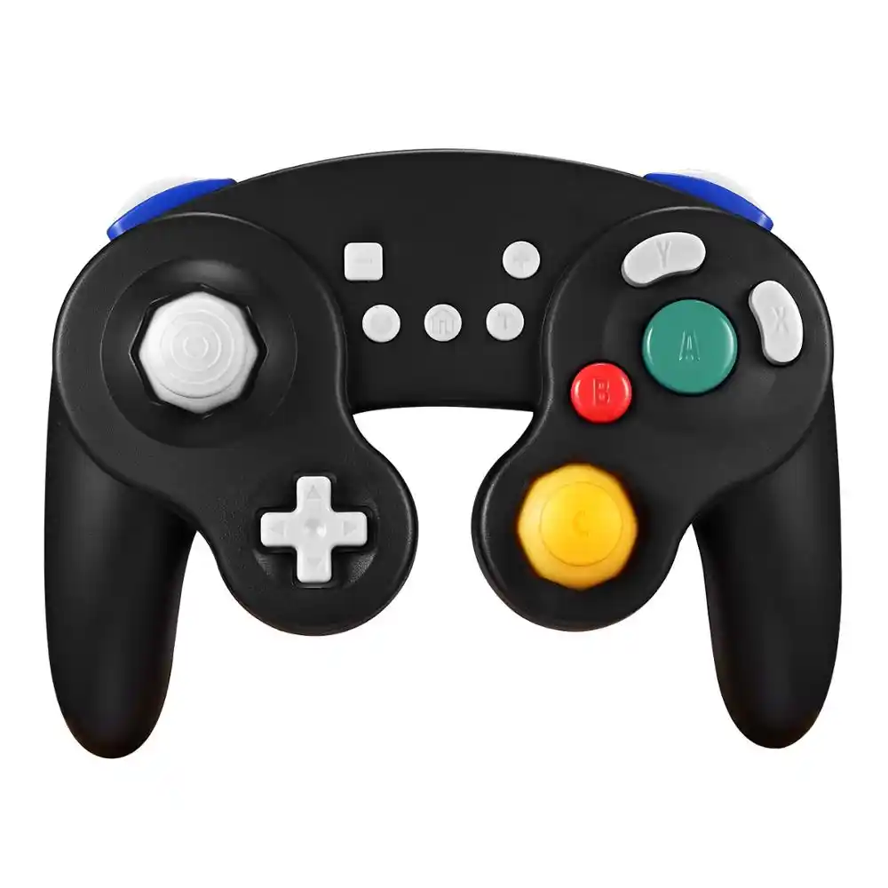 Exlene Bluetoothワイヤレスゲームキューブコントローラ任天堂スイッチ 充電式 モーションコントロール ランブル ターボ 黒 ゲームパッド Aliexpress