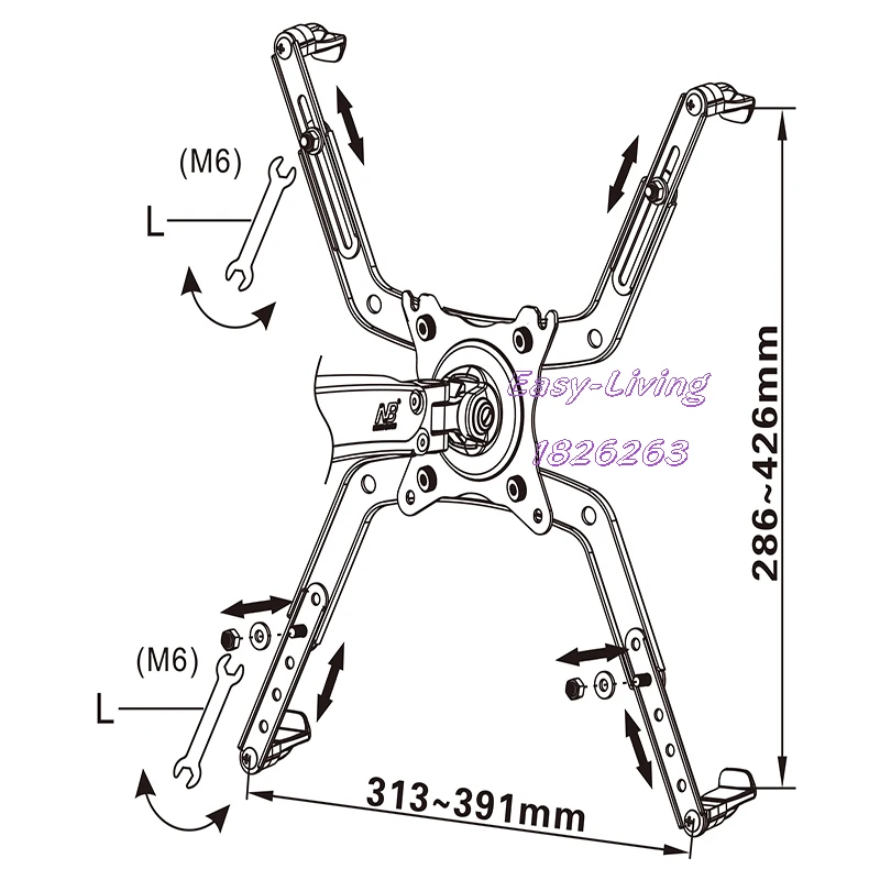 NB F80 + FP-1 ͽټ, VESA Ȧ , 17-27 ġ LED  Ȧ ,  , Ǯ   Ʈ,  Ʈ  2-9kgs