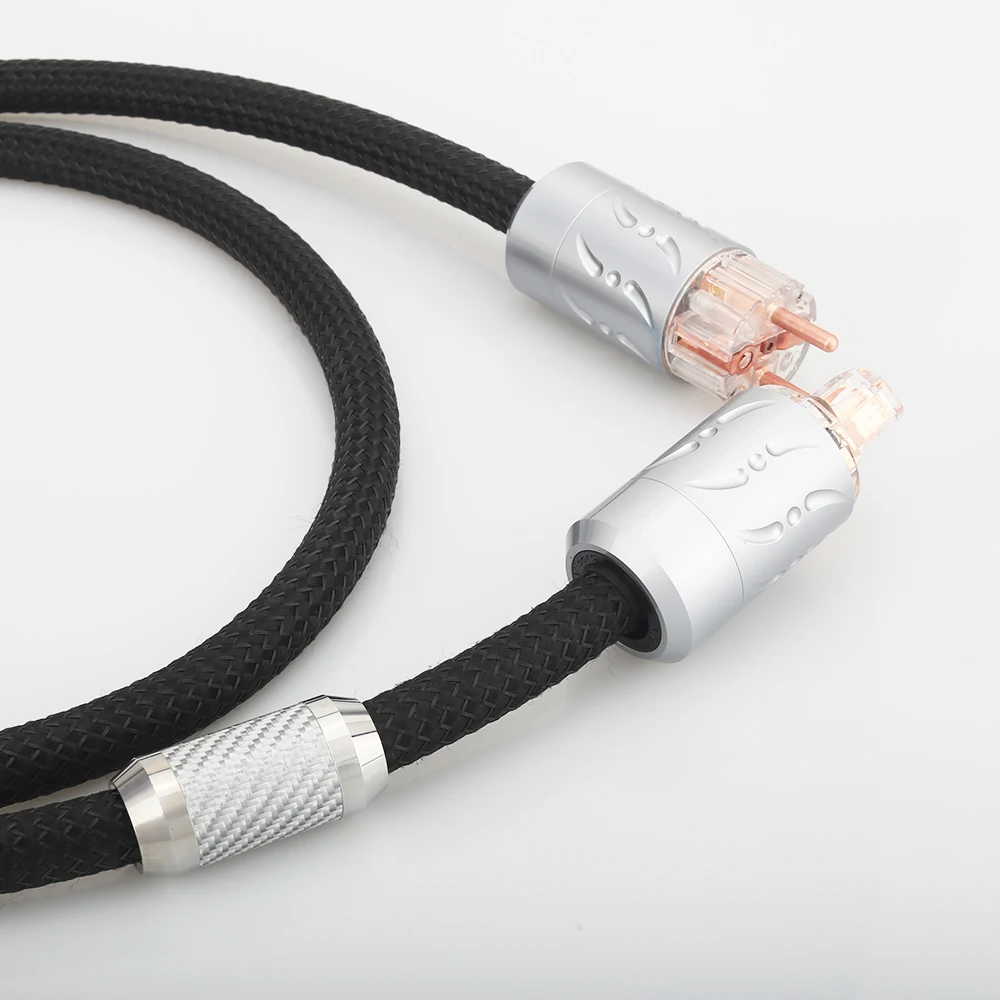 Viborg высококачественный медный кабель питания OFC Schuko Hi Fi удлинитель 1 8 м|cable hifi|copper