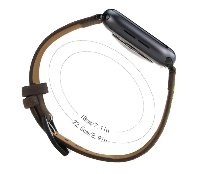 Вышитые кожаный ремешок для наручных часов Apple watch series 5/4/3/2/1 наручных часов Apple watch 38 мм 40 мм 42 44 мм наручных часов iwatch, браслет, аксессуары
