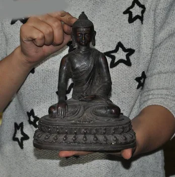 

wedding decoration Tibet Tibetan Buddhism temple Bronze Sakyamuni Amitabha Medicine Buddha Statue