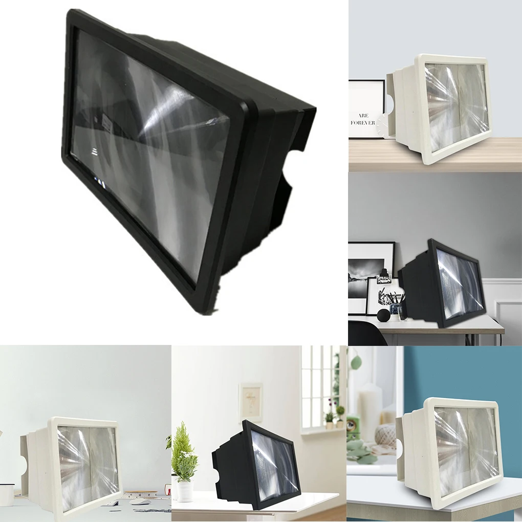 Универсальный портативный 3D видео увеличить смартфон экран Лупа усилитель для huawei iphone samsung черный/белый