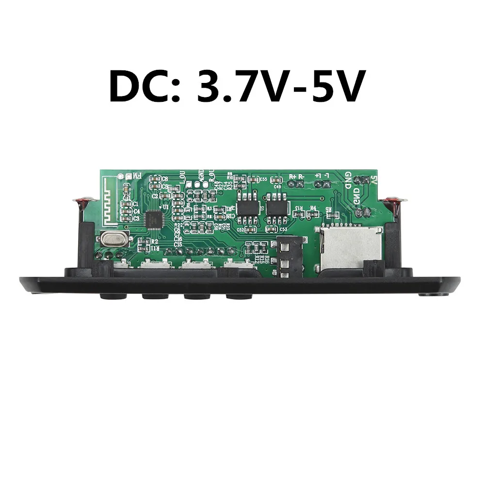 VICFINE Hands-free 6W amplifier MP3 Player Decoder Board 5V 12V Bluetooth 5.0 Car FM Radio Module Support TF USB AUX Recorders