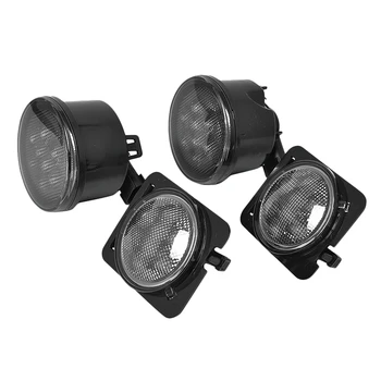 

Front LED Turn Signal + Side Marker Fender Light Kit for 2007-2017 Jeep Wrangler JK