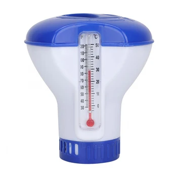 

5 inch Swimming Pool Floater Auto Medicine Dispenser Chlorine Bromine Disinfect Swimming Pool Chemical Floater With Thermometer