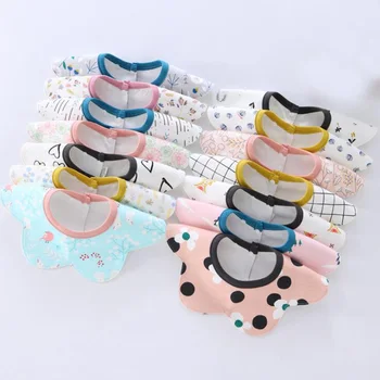 

Burp Cloth Bibs for Baby Cotton 360 Newborns Baby Stuff Feeding Bibs Boy Girl Bandana Soft Infant Care Nursing WHT014