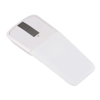 

HOT-Foldable Wireless Computer Mouse Arc Press Mice Slim Optical Gaming Folding Mouse with USB Receiver