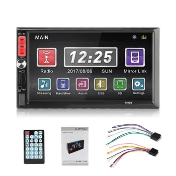 

Hot 2 Din Car Stereo Radio Player 7''HD For Touch Screen bluetooth Car MP5 Player Rear View Camera FM/USB Mirror Link Remote Con