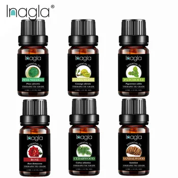 

Inagla 6pcs Set Flower Fruit Essential Oil Relieve Stress Humidifier Fragrance Lamp Air Freshening Aromatherapy Body Oil