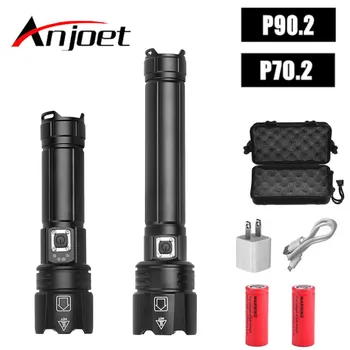 

XHP90.2 XHP70.2 LED Flashlight most powerful Flashlight 18650 26650 USB Torch Lantern Hunting Lamp Hand Light USB Rechargeable