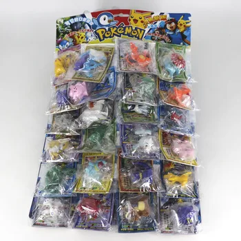 

Takara Tomy Pokemon Dolls with Cards Collection for Children Battle Trading Figure Card Game Gold Cards Action Figures