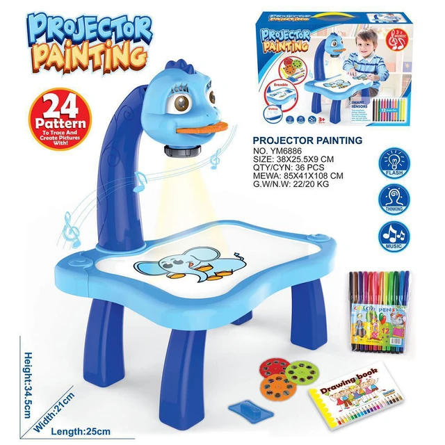 Children Projector Drawing Table  Drawing Projector Toy Learning - 1set Kids  Drawing - Aliexpress