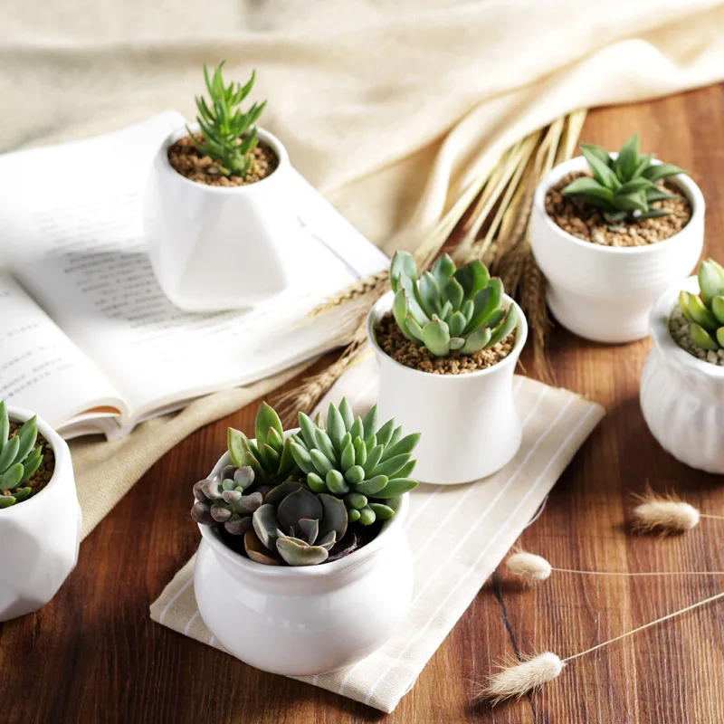 Pots De Fleurs Créatifs En Résine - Forme Humaine, Avec Trous De Drainage - Pour Succulentes, Petites Plantes - 12 X 14 Cm