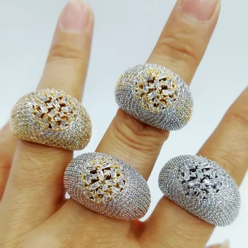 

GODKI Luxury Bold Statement Rings with Baguette Cubic Zirconia Stones 2020 Women Engagement Party Jewelry High Quality