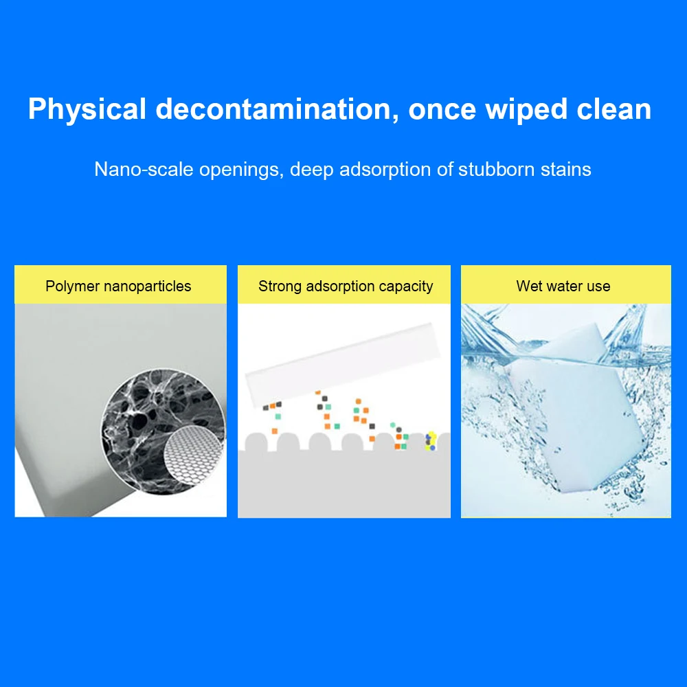 20 Pcs Sponge Eraser Kitchen Duster Wipes Home Clean Accessory Microfiber Dish Cleaning Melamine Sponge Nano Wholesale