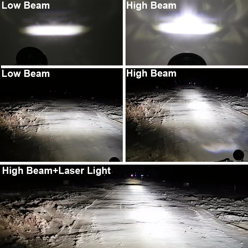 45 Вт светодиодные фары с чипом лазерным прицелом комбо дальнего света 7 дюймов