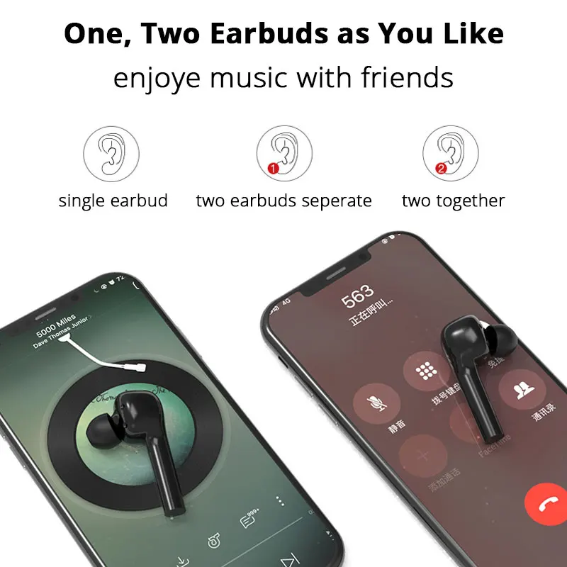 Супер бас TWS наушники Bluetooth Handfree Игровые наушники беспроводные вкладыши Наушники 5,0 спортивные музыкальные сенсорные наушники