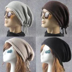 Женские грязные шапки-булочки модная шапочка теплые вязаные вещи для зимы для женщин и мужчин хип-хоп бинты бини шляпа мешковатая унисекс