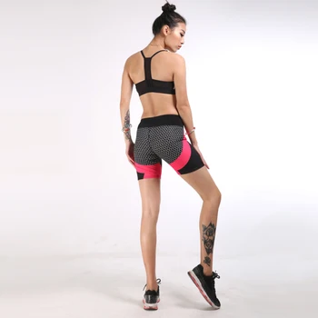 

Women Sport Shorts Elastic Workout Running Gym Female Short Pants Honeycomb Printing Fitness Sportswear Skinny Short Leggings