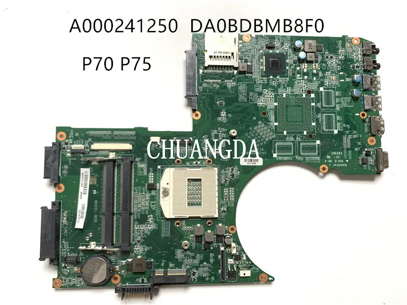 Материнская плата для ноутбука Toshiba Satellite P70 P75 Series A000241250 DA0BDBMB8F0 REV: F