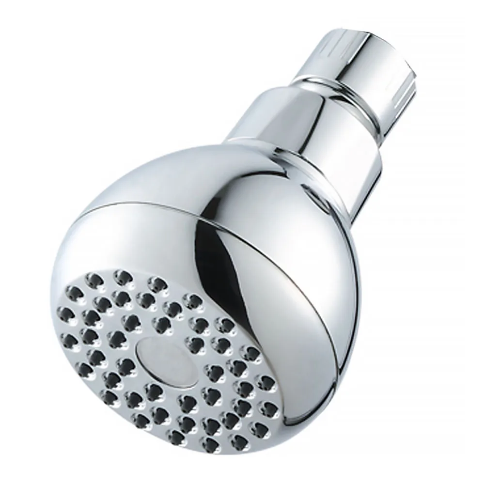 

3 Inch Chrome Low Flow Bathroom Round Accessories Bath ABS Shower Head Boosting Sprinkler Fixed High Pressure