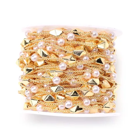 Golded Star Love Chains Copper Cable Beads Chain for Jewelry Making Findings DIY Necklace Materials Handmade Accessories