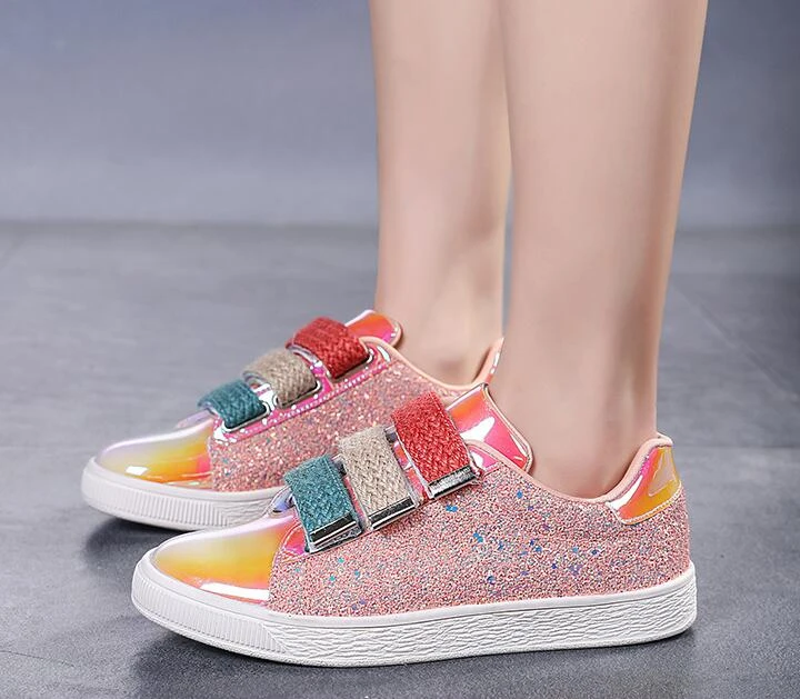 2020 New Ladies Shoes Sneakers Woman Shoes Glitter Flats Casual Shoes Fancy  flats Sequined shoes|Women's Flats| - AliExpress