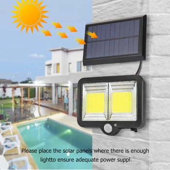 

Solar Lamp Motion Sensor Waterproof with Remote Control LED Solar Wall Light Motion Sensor Waterproof Security Lamp