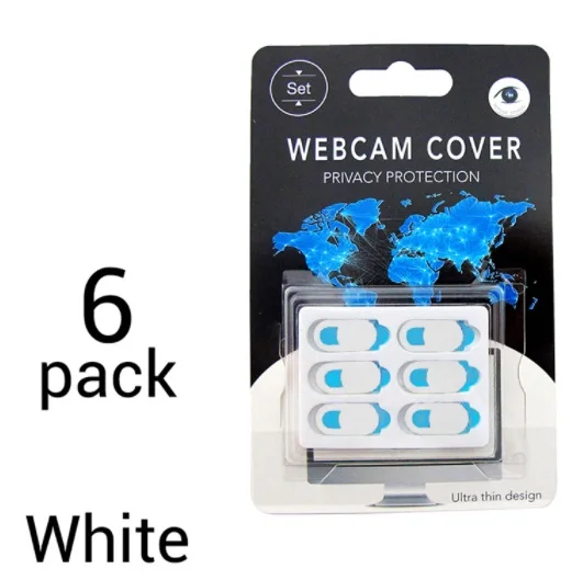 White 6PCS pack Чехол для веб-камеры 0,7 мм Тонкий веб-чехол для камеры подходит для ноутбука, настольного компьютера, ПК, Macboook Pro, iMac, Mac Mini, компьютера, смартфона - Цвет: White 6PCS pack