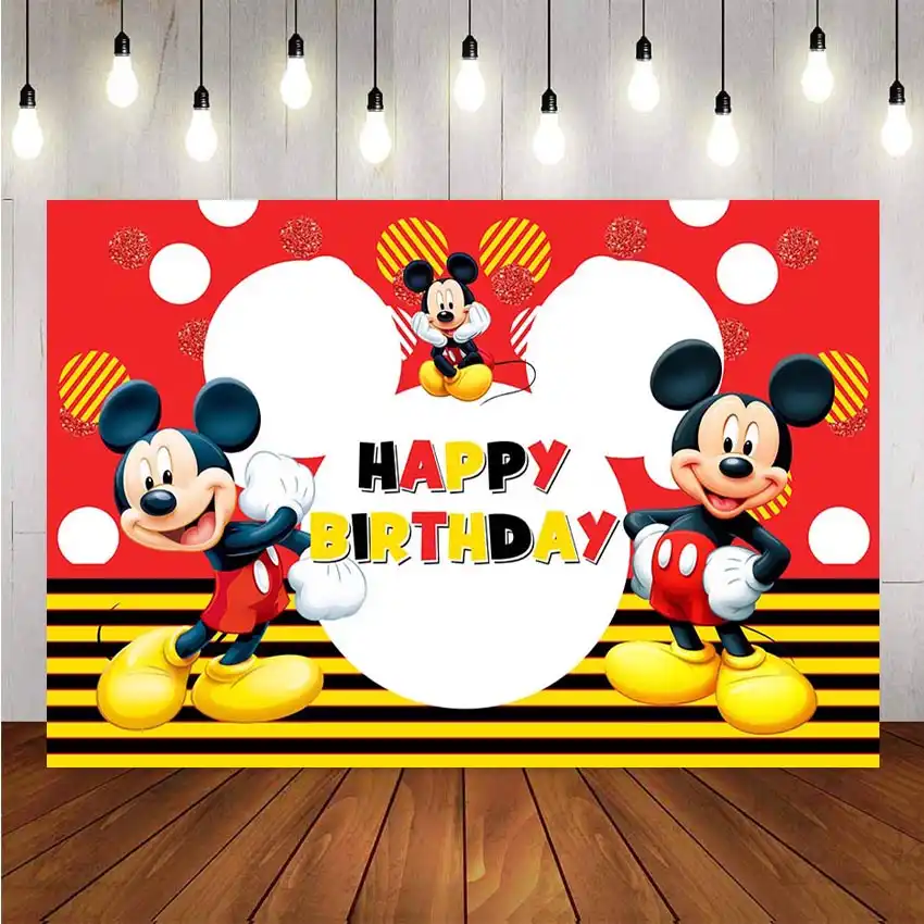 Neoback Photography Background Cartoon Mickey Mouse Custom Child