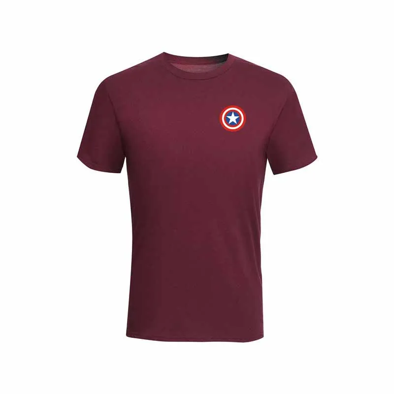 Summer U.S. Captain's Shield men's T-shirt new printed cotton T-shirt top casual brand pattern T-shirt hipster shirt Summer U.S. Captain's Shield men's T-shirt new printed cotton T-shirt top casual brand pattern T-shirt hipster shirt