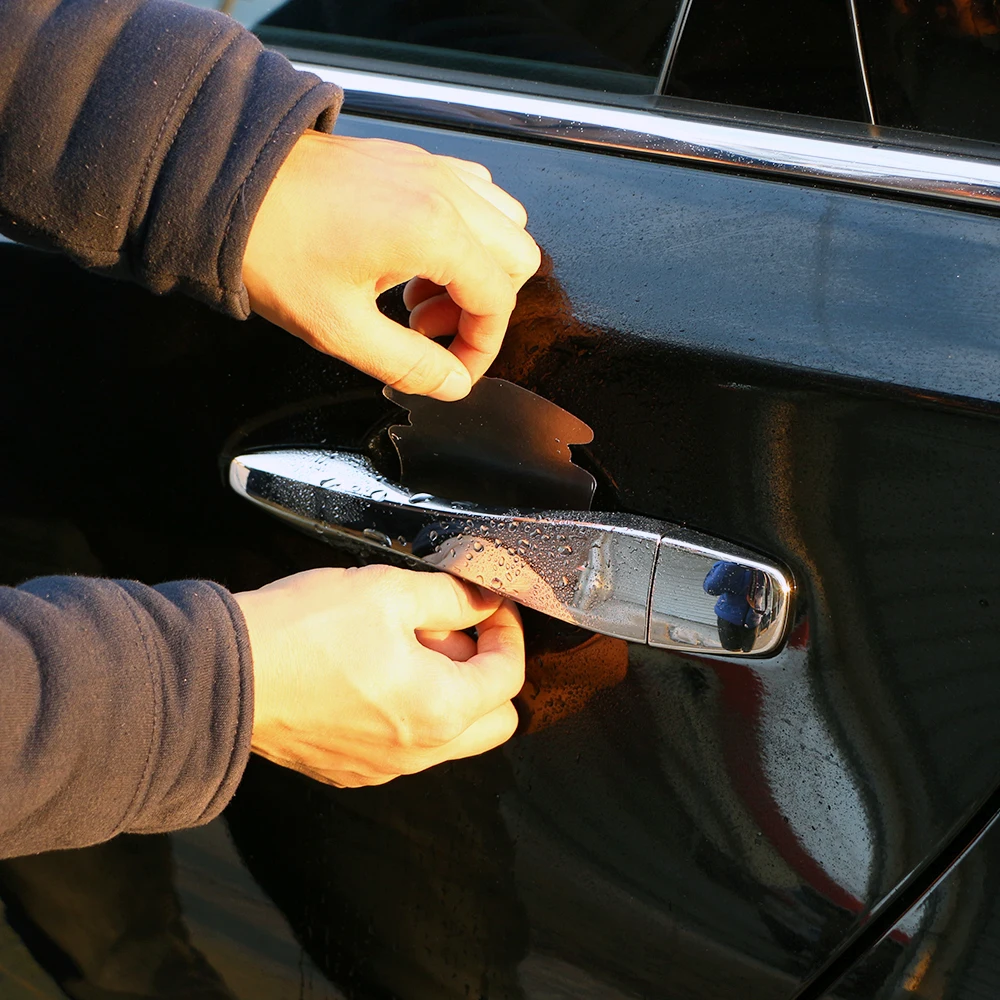 Pellicola Protettiva Per Maniglie Auto - 12 Pezzi Trasparente | Anti-Graffio E Universale - Foto 5