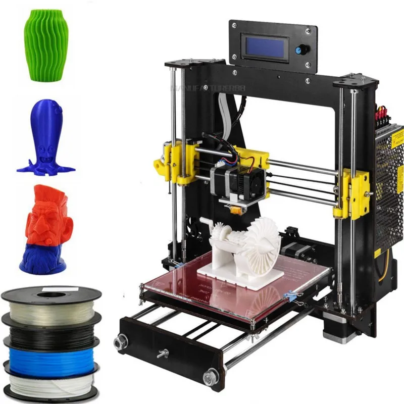 CTC 3d принтер Улучшенный полный качественный высокоточный Reprap Prusa i3 DIY 3d принтер MK8 печать с восстановлением мощности