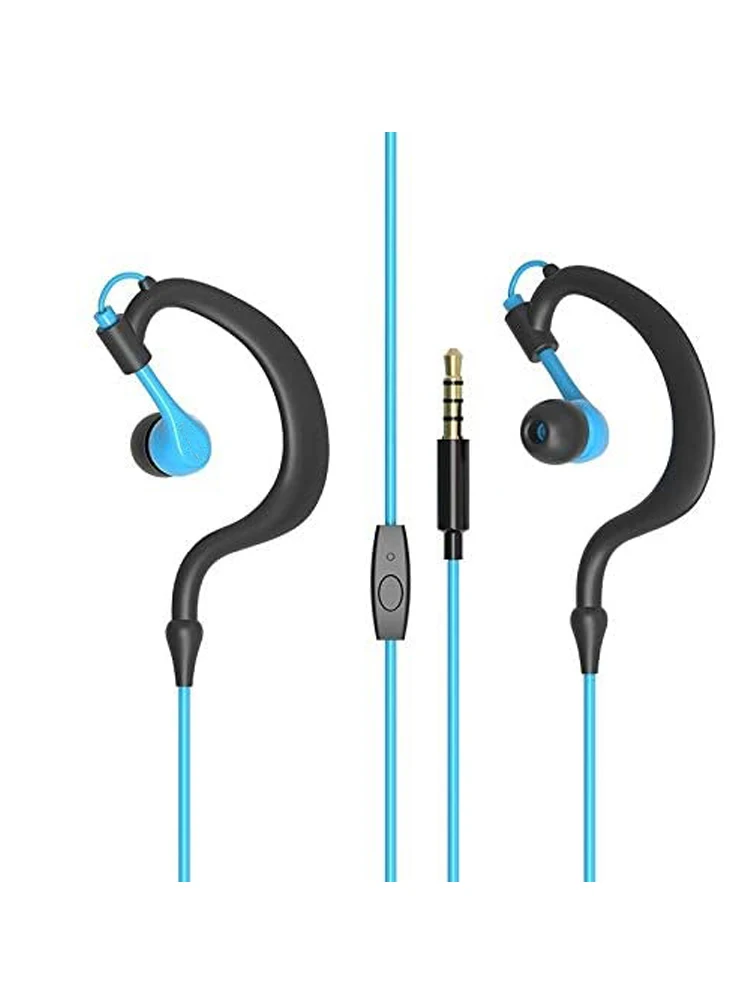 Universal Headphones in Ear Sweat Proof Sport Earbuds Earphones with Mic Stereo Workout for Running Jogging Gym for iPhone Honor