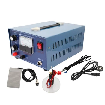 Online 50A 400W Pulse Spot Welding Hand-held Spot Welder Welding Machine Necklace Welding Machine Jewelry Processing 110/220V